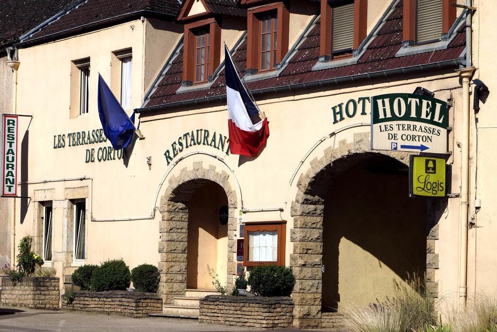 Logis Les Terrasses De Corton Hotel Ladoix-Serrigny Екстериор снимка